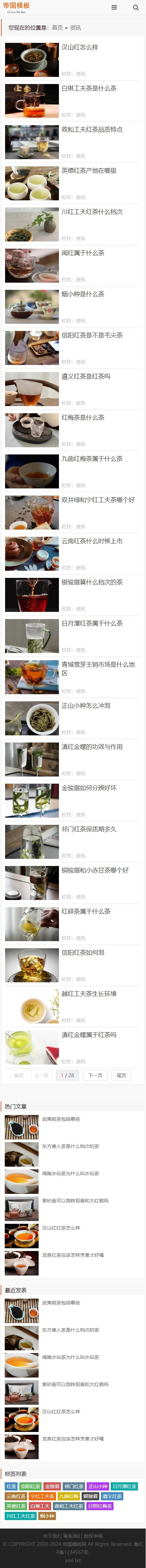 帝国CMS新闻资讯博客自媒体自适应HTML5模板_移动版列表页