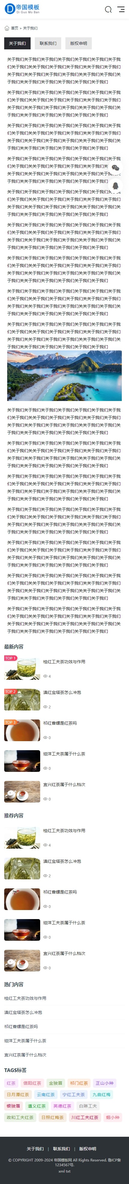 帝国CMS自适应新闻资讯整站模板个人博客HTML5模板_移动版单页